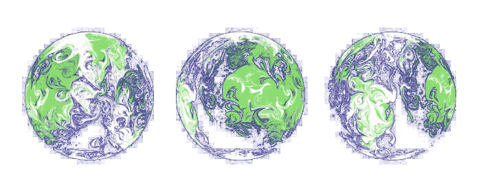 3 globes COP26 logo